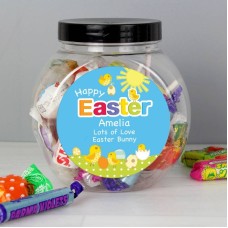 Personalised Easter Chick Sweet Jar